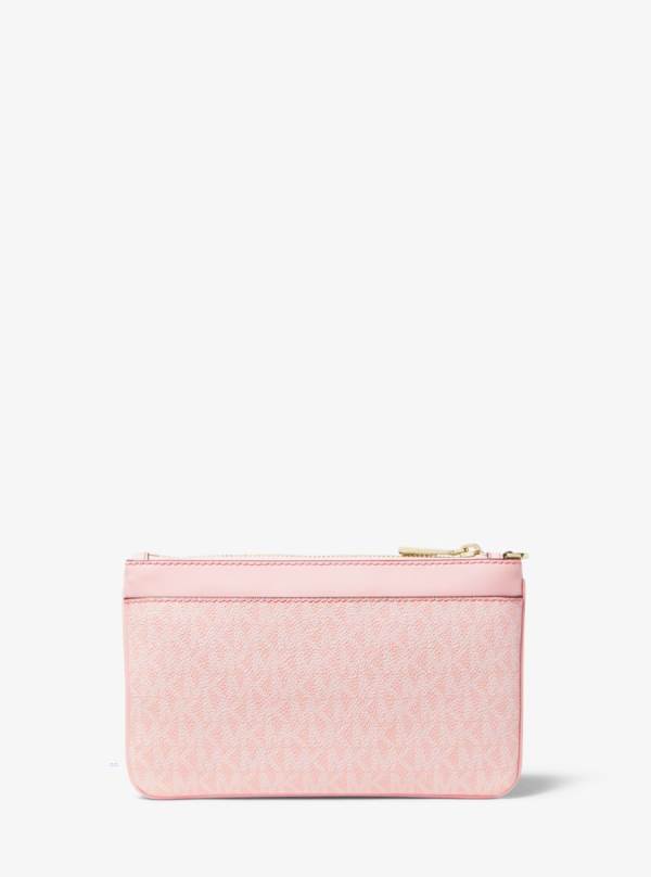 Damske Penazenky Michael Kors Medium Logo Wristlet Ruzove - Doplnky Michael Kors Nejlevnejsi | DEPFB-1287